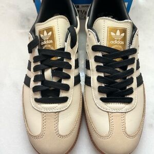 Adidas Samba OG Tan and Black Shoes